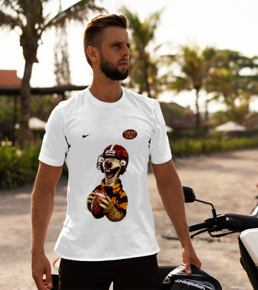 Sid The Sloth Washington Commanders Football Helmet Nike T-Shirt