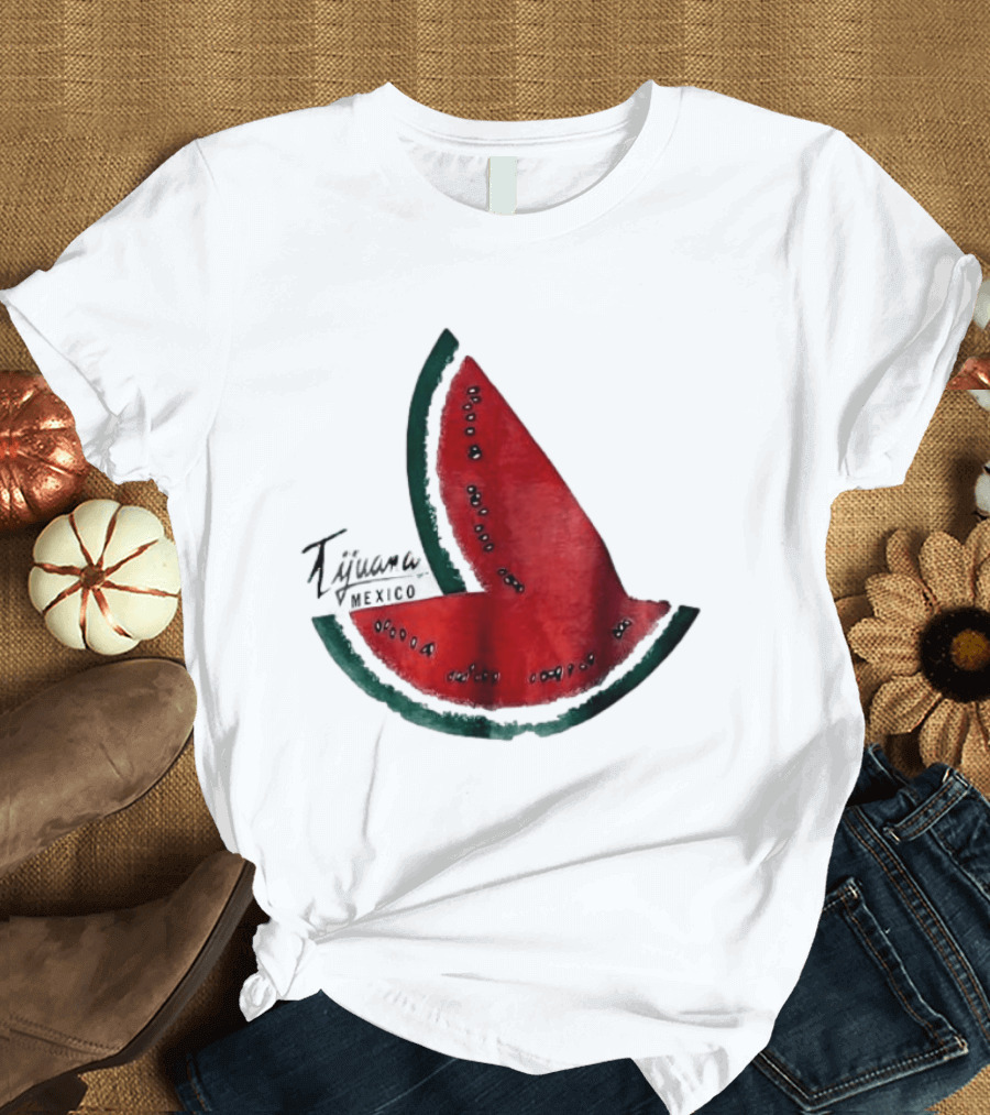 Tijuana Mexico Watermelon Summer Snack Souvenir T-Shirt