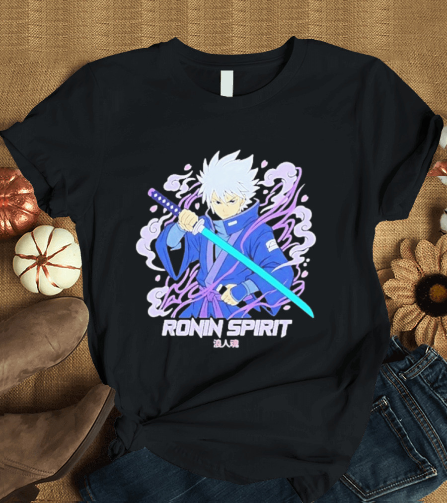 Ronin Spirit Anime Samurai Warrior Katana Manga T-Shirt