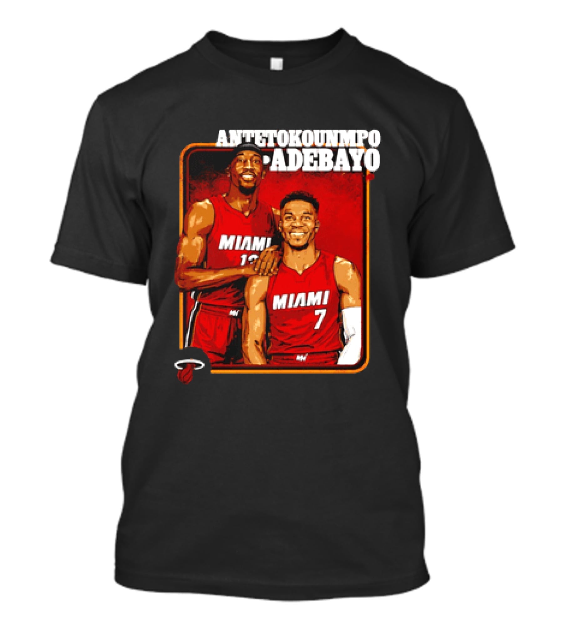 Antetokounmpo Adebayo Miami Heat Basketball T-Shirt