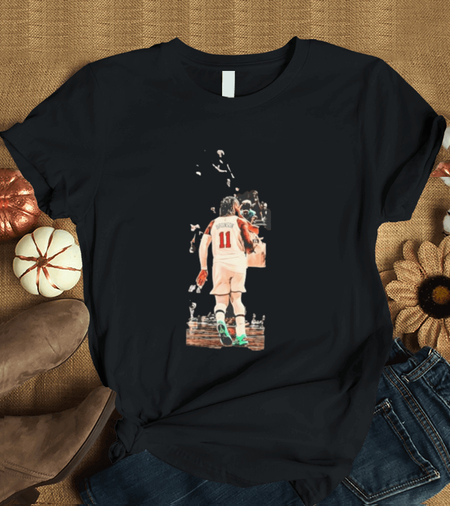 Jalen Brunson New York Knicks NBA Player Number 11 T-Shirt