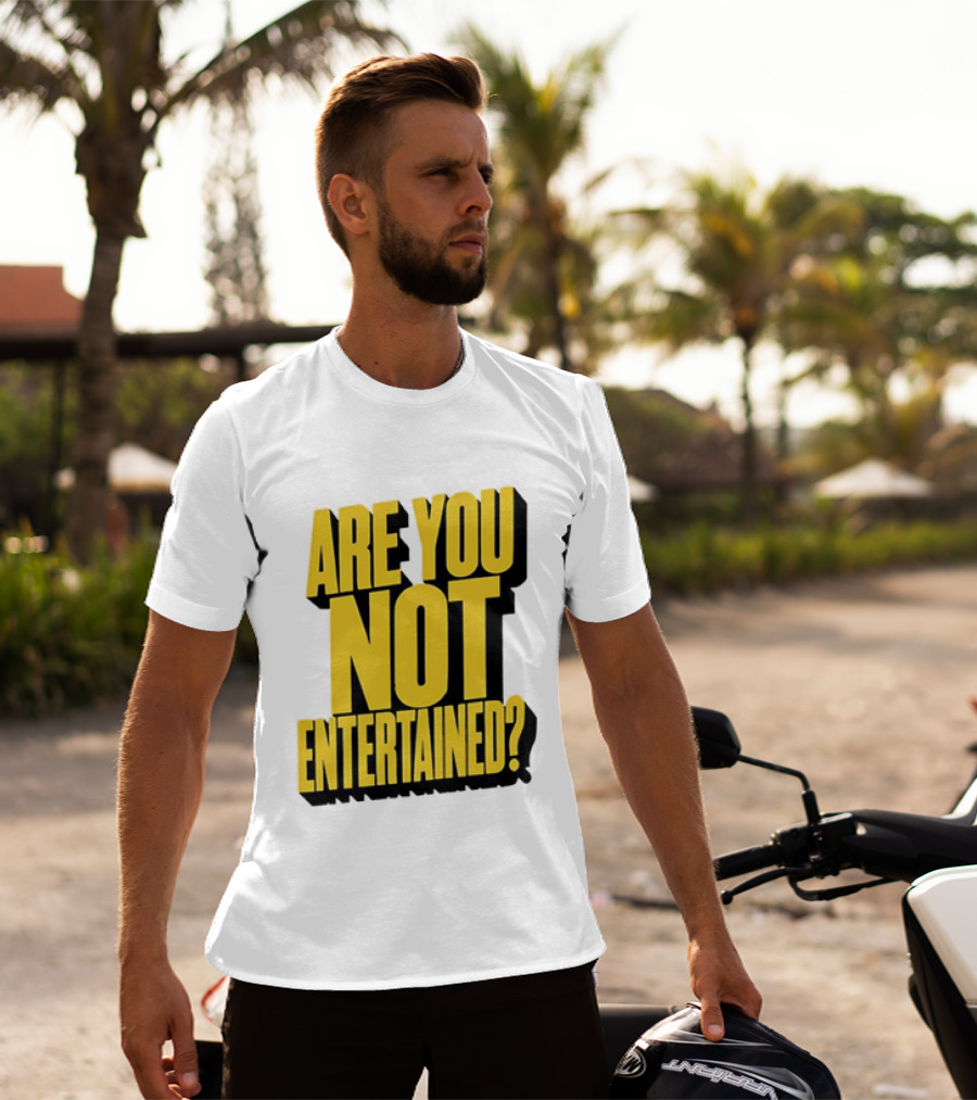 Are You Not Entertained Bold Yellow T-Shirt