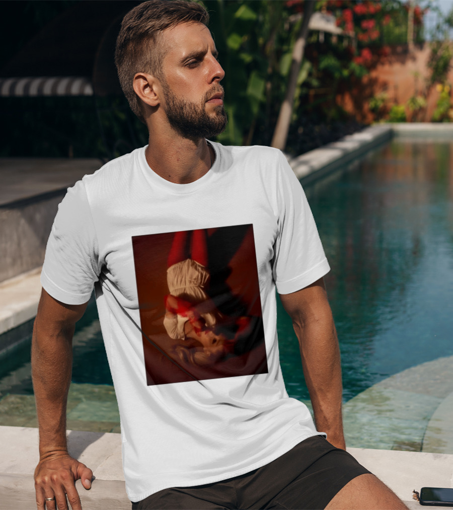 Ariana Grande Red And White Eternal Sunshine Aesthetic T-Shirt