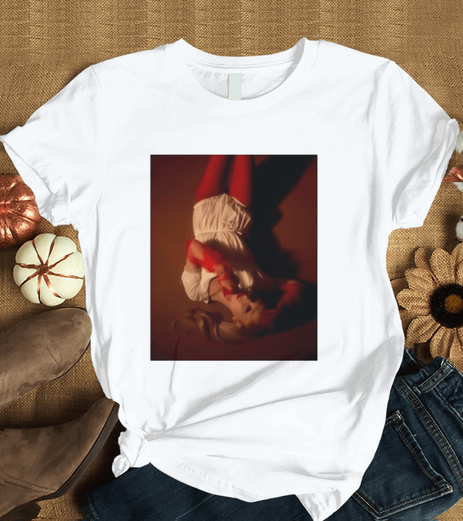 Ariana Grande Red And White Eternal Sunshine Aesthetic T-Shirt