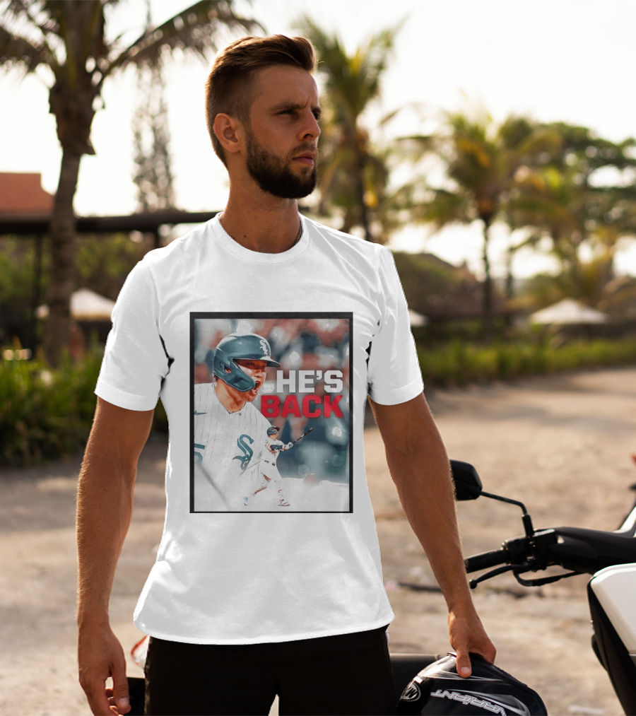 Chicago White Sox Munetaka Murakami He's Back Celebratory Moment T-Shirt