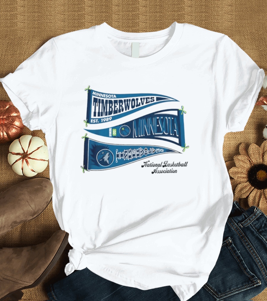 Minnesota Timberwolves NBA Pennants T-Shirt
