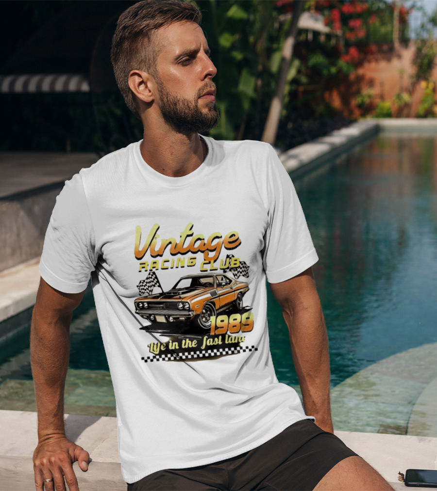 Vintage Racing Club 1989 Life In The Fast Lane T-Shirt