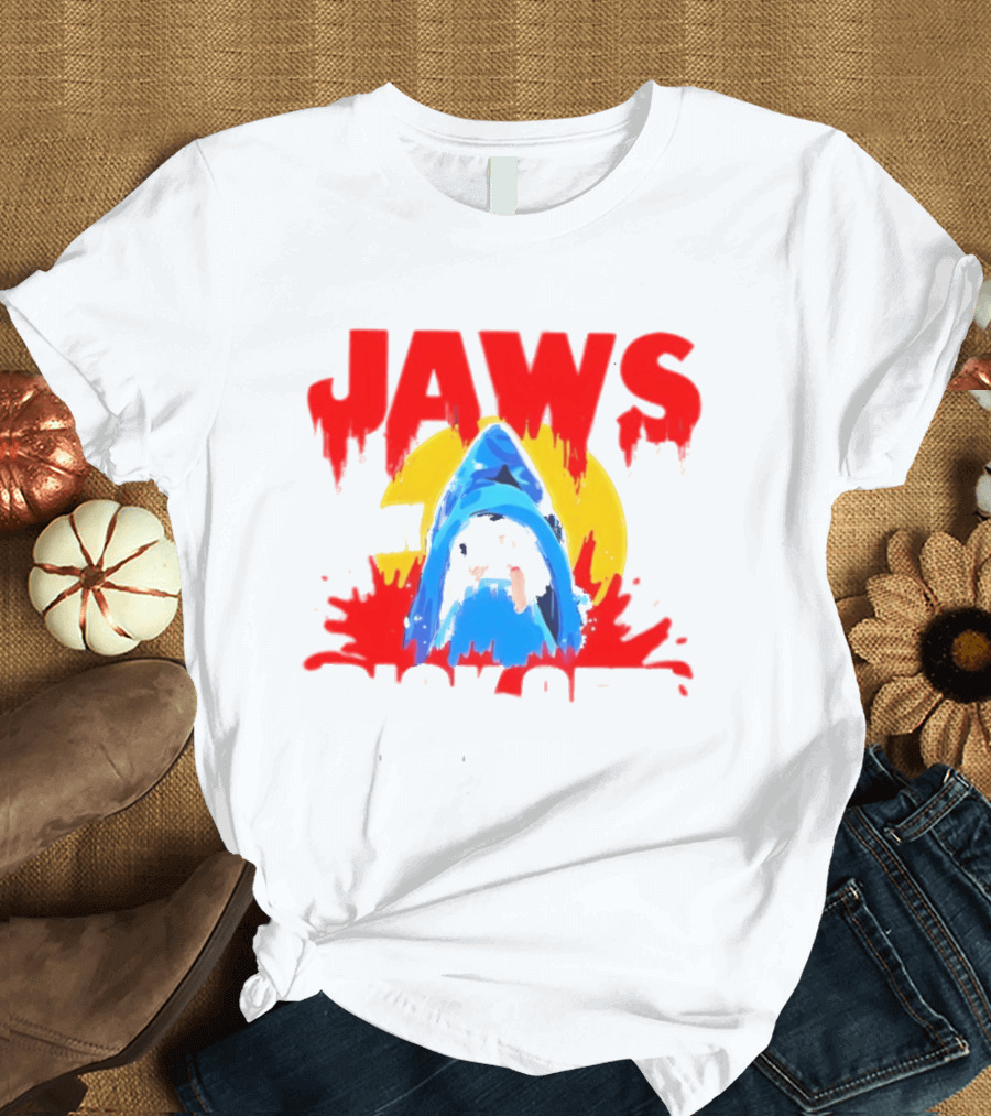 Jaws Bit My Dick Off Amity Island New England Shark Attack T-Shirt