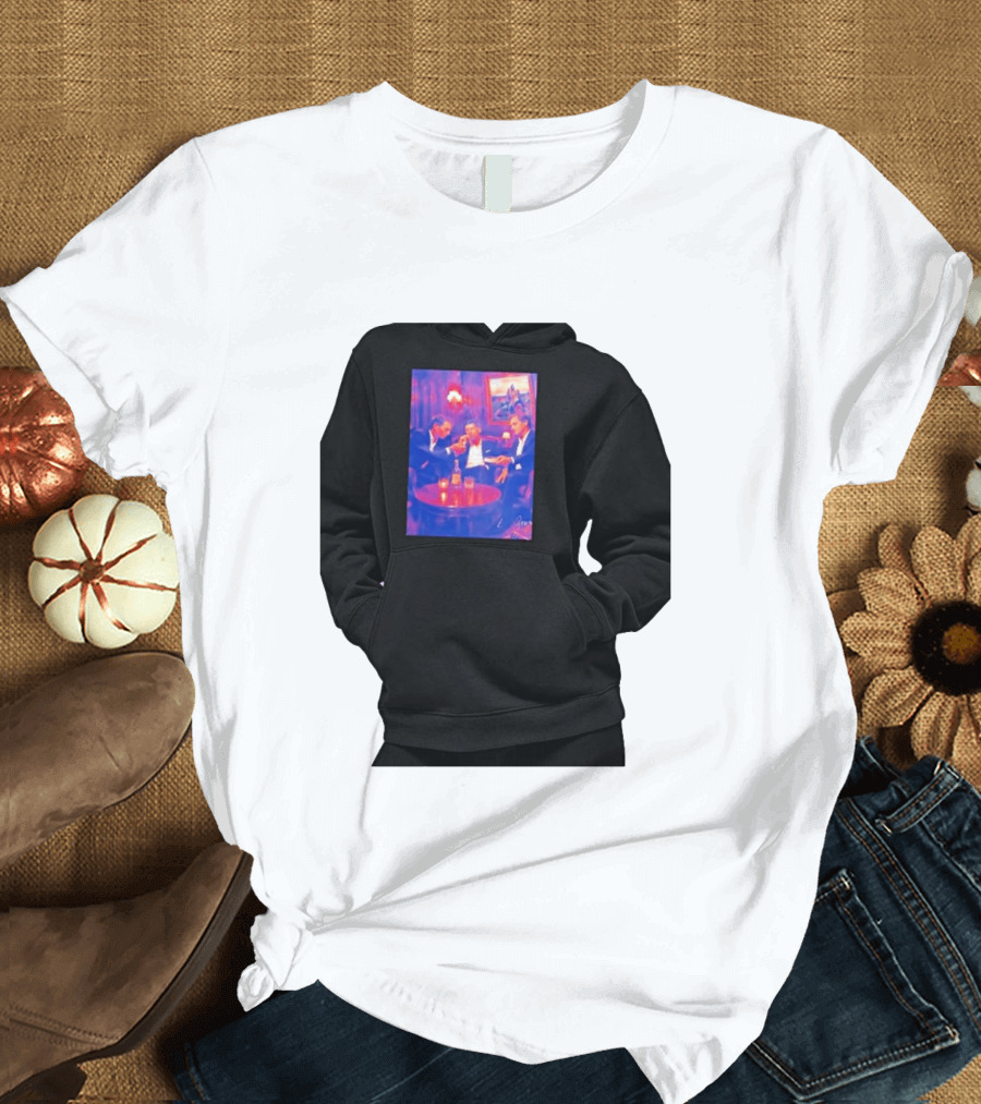 Rafael Nadal Novak Djokovic Roger Federer Tennis Legends The Big Three Iconic Gathering T-Shirt