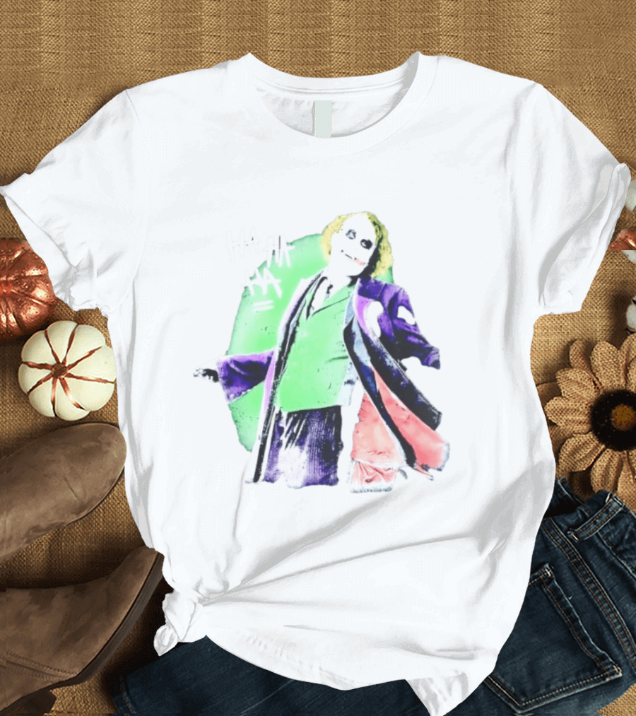 Joker The Dark Knight Ha Ha Ha Iconic Villain Laugh T-Shirt