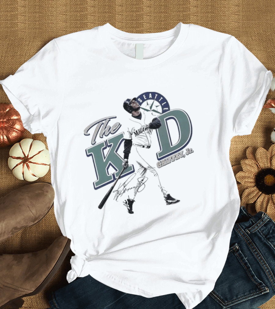 The Kid Seattle Mariners Ken Griffey Jr. Baseball T-Shirt