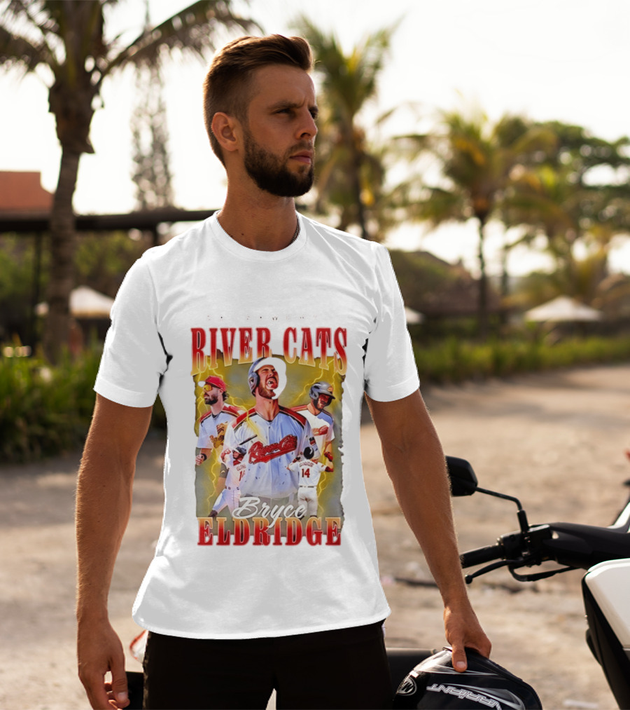 Sacramento River Cats Bryce Eldridge Baseball Team Player Memorabilia T-Shirt