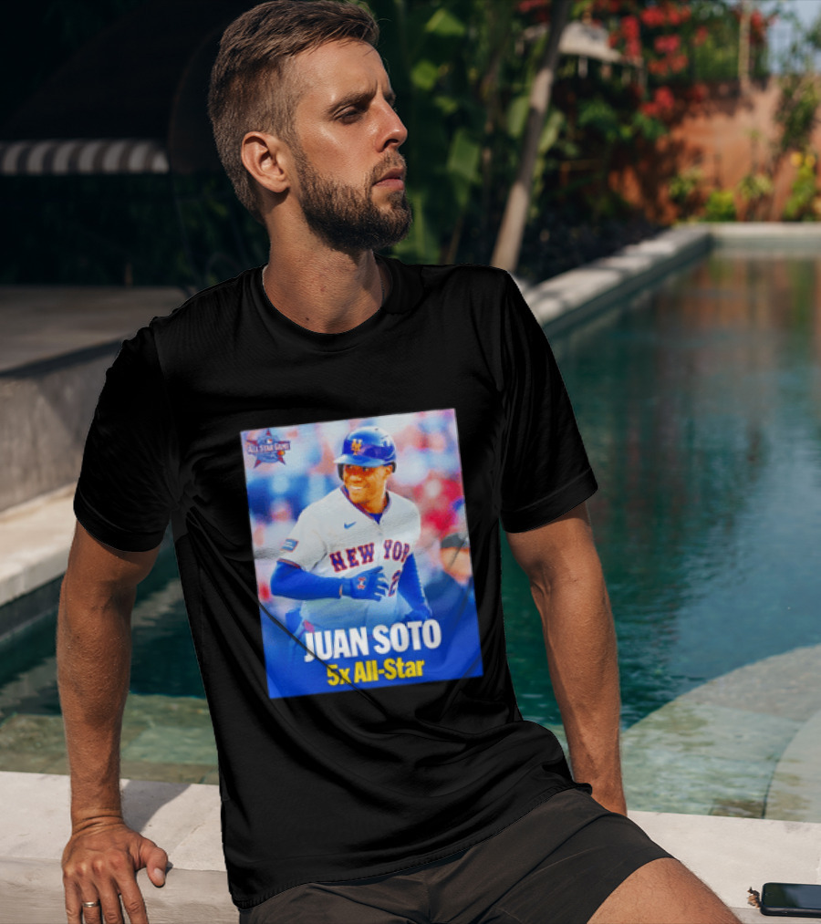 All Star Game 2026 New York Mets Juan Soto 5x All Star T-Shirt