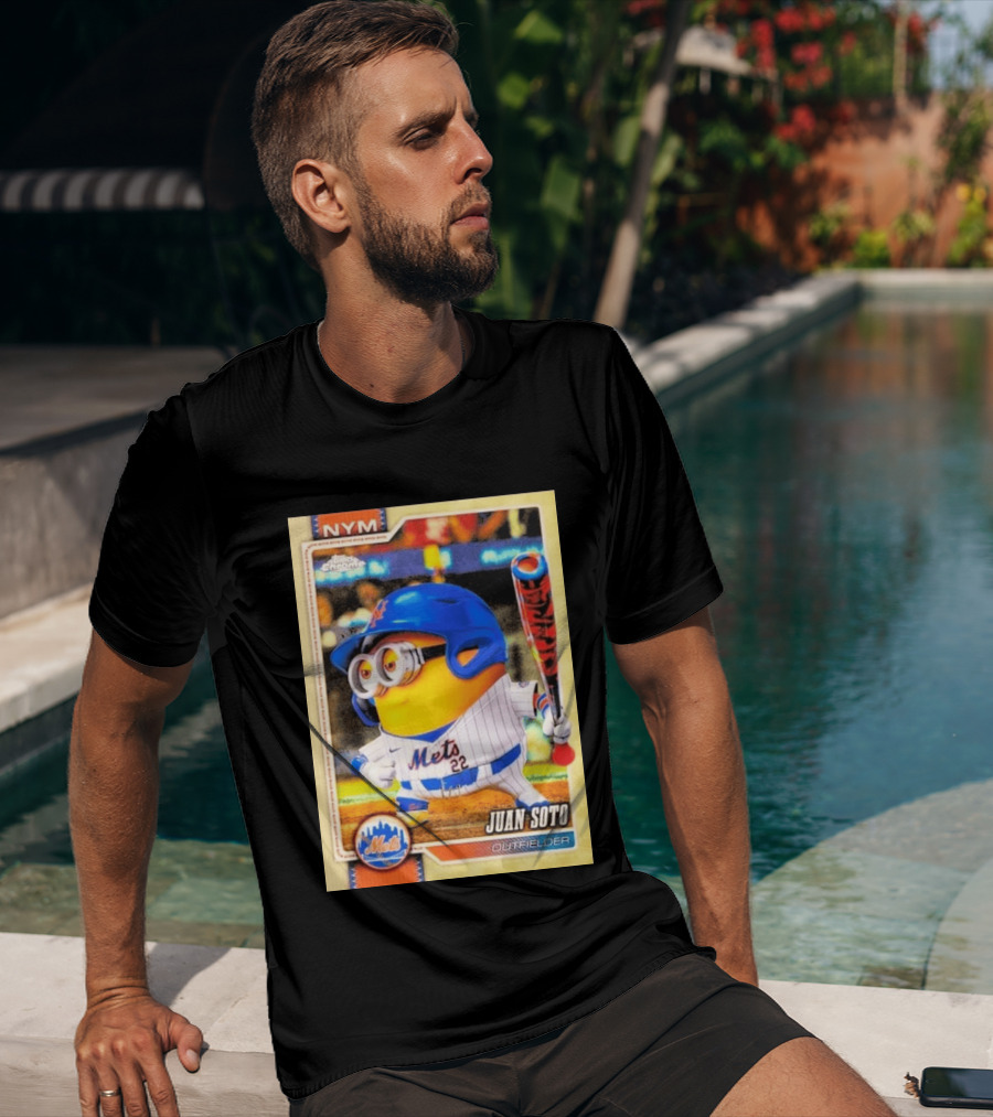 Juan Soto Minions Superfractor New York Mets MLB Topps Chrome 2026 Outfielder T-Shirt