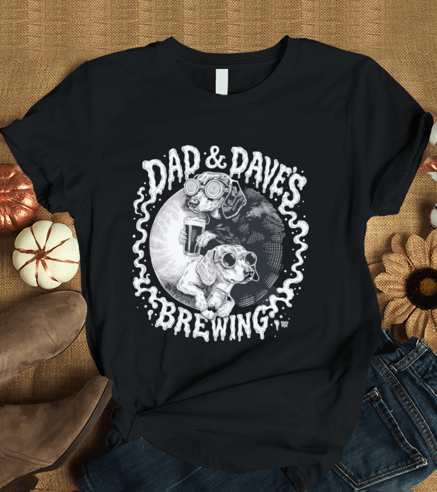 Dad & Dave's Brewing Dogs With Goggles T-Shirt