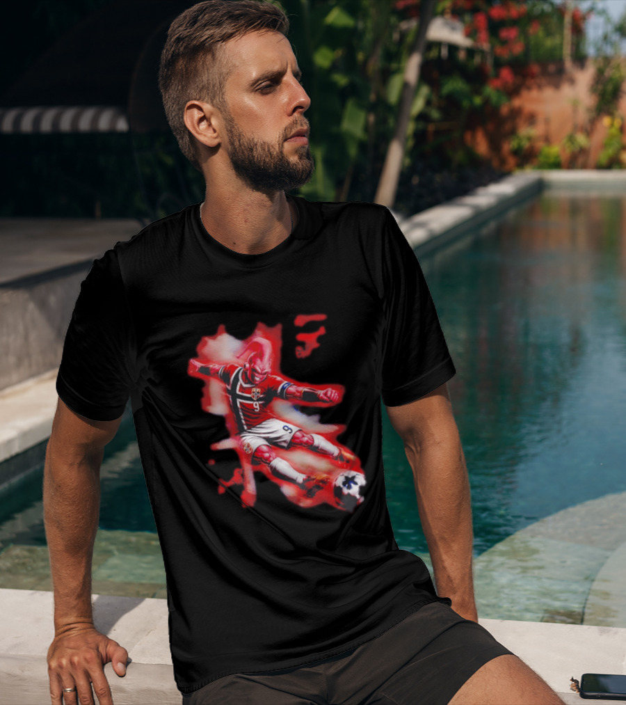 Erling Haaland Majin Buu Norway Football 9 Soccer Fusion T-Shirt