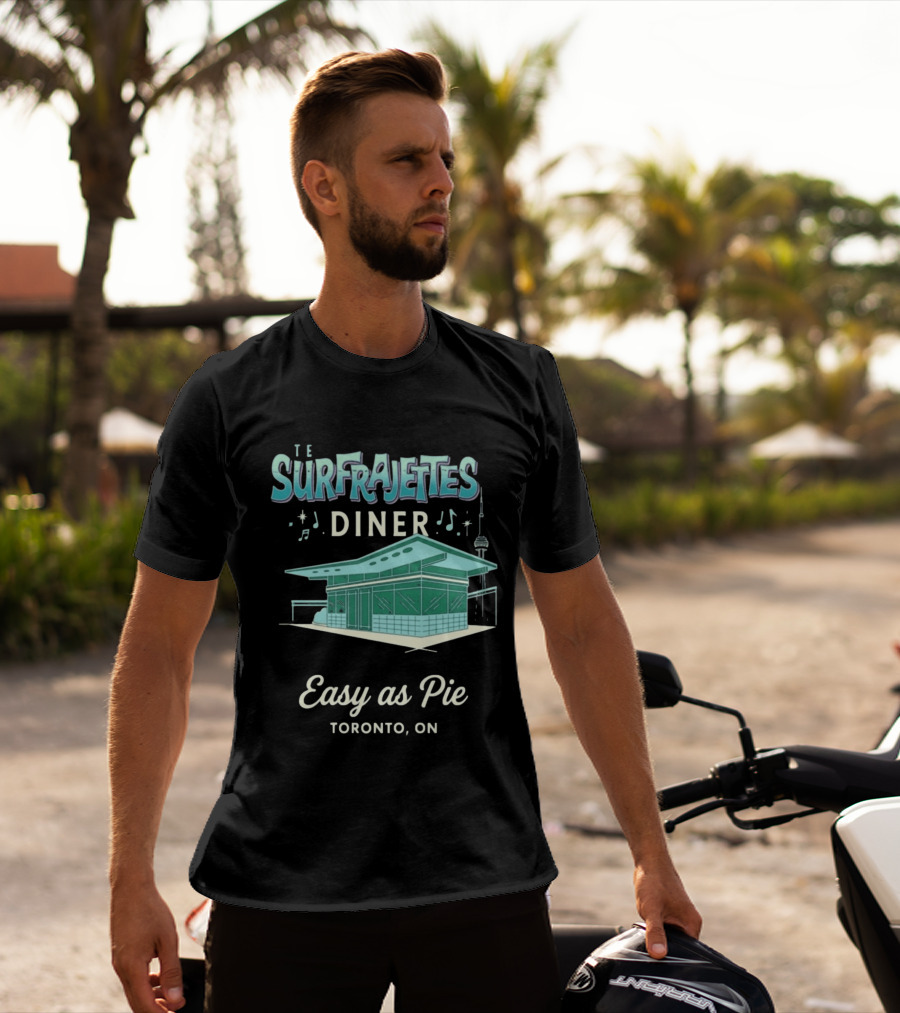 The Surfrajettes Diner Easy As Pie Toronto ON T-Shirt