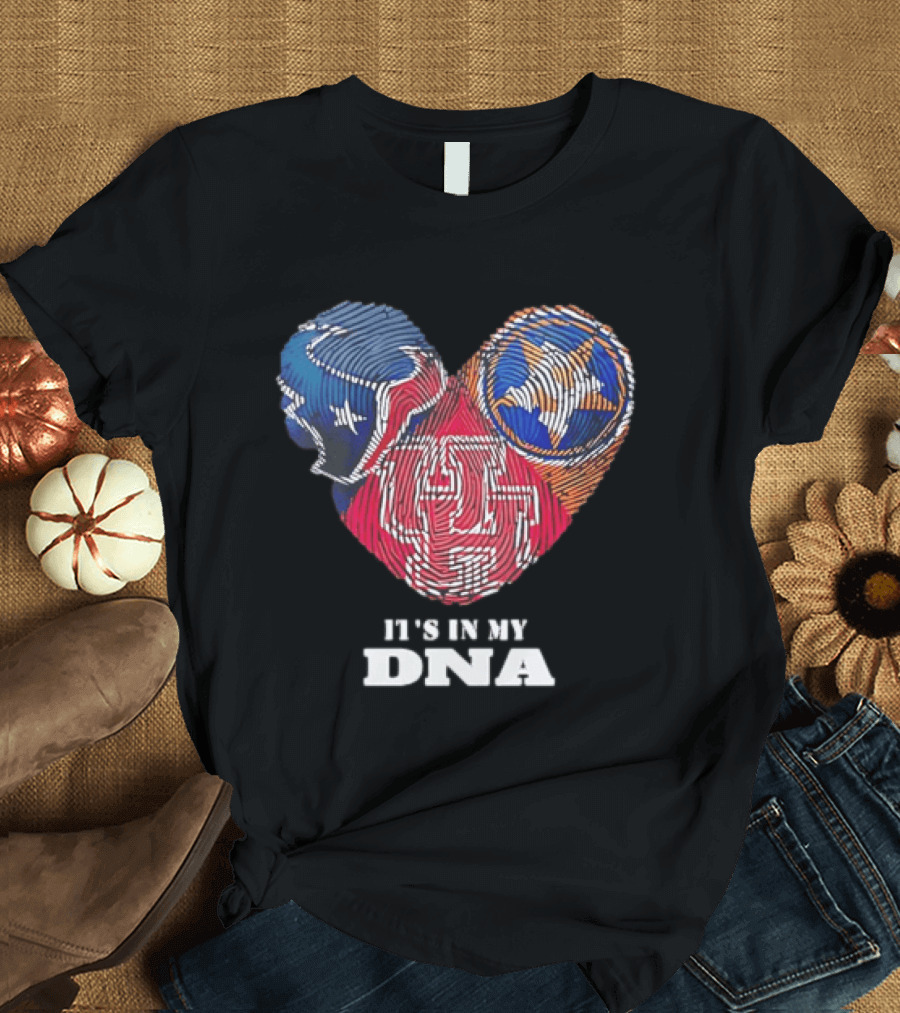 Houston Texans Tennessee Titans It's In My DNA Football Fan T-Shirt