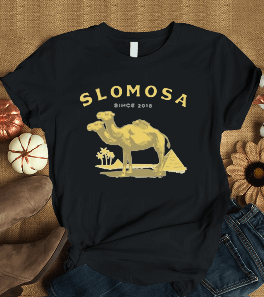 Slomosa Cigarette Since 2018 Camel And Pyramid Desert T-Shirt