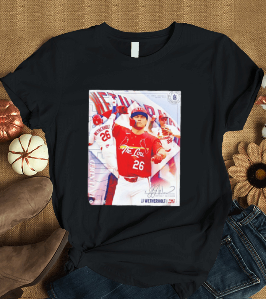 St. Louis Cardinals JJ Wetherholt 26 MLB Fan Memorabilia T-Shirt