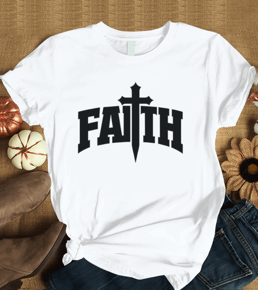 Faith Cross Christian Inspirational T-Shirt