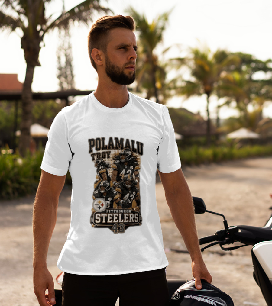 Pittsburgh Steelers Polamalu Troy 43 Football Player Steelers T-Shirt