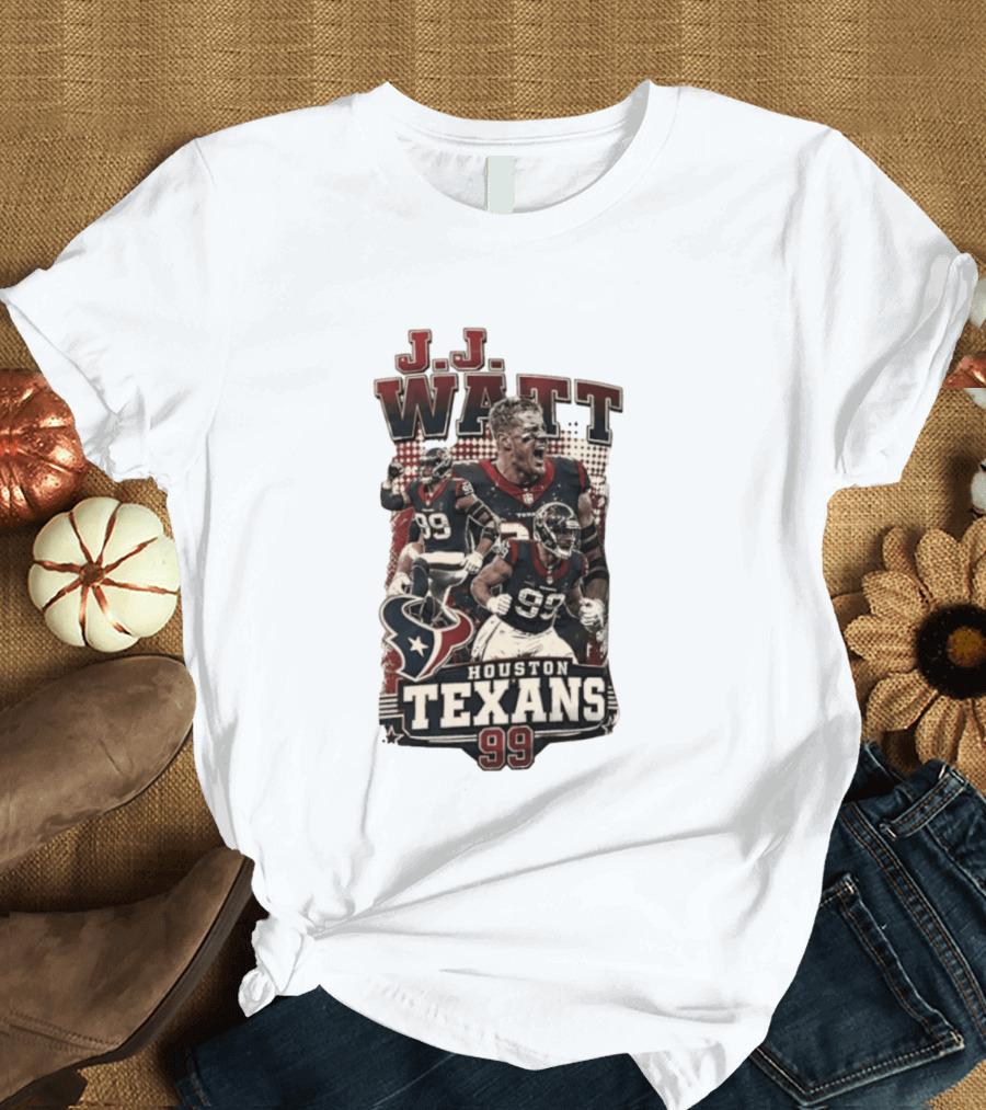 J.J. Watt Houston Texans 99 NFL Football Player T-Shirt