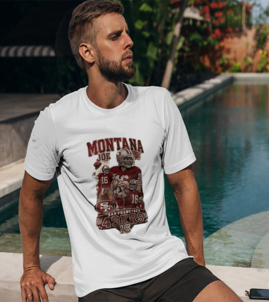 San Francisco 49ers Montana Joe 16 Football Player T-Shirt