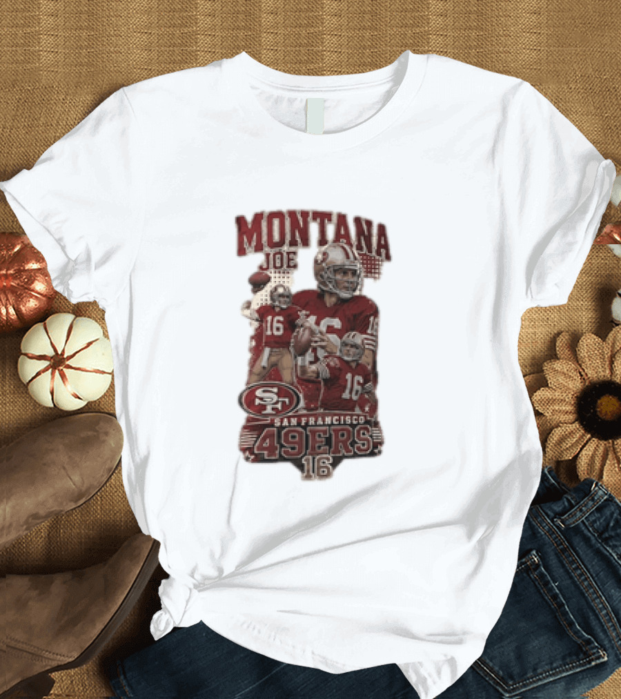 San Francisco 49ers Montana Joe 16 Football Player T-Shirt