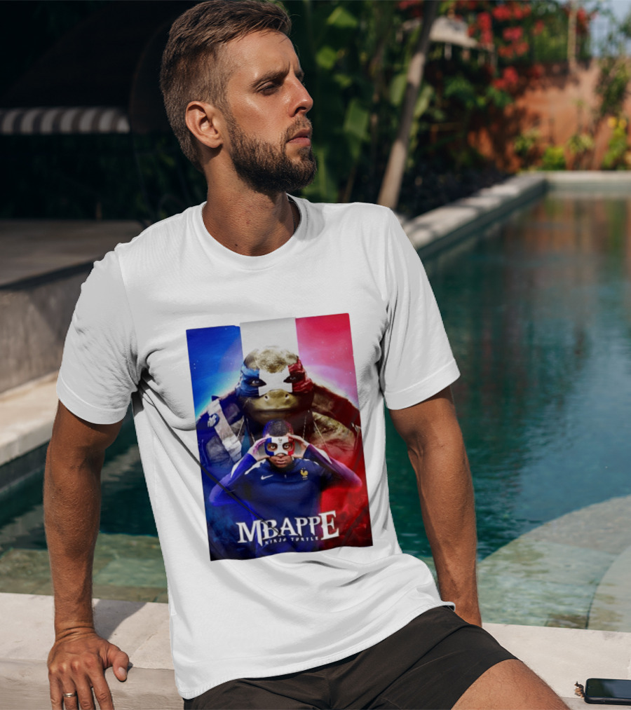 Mbappe France National Football Ninja Turtle T-Shirt