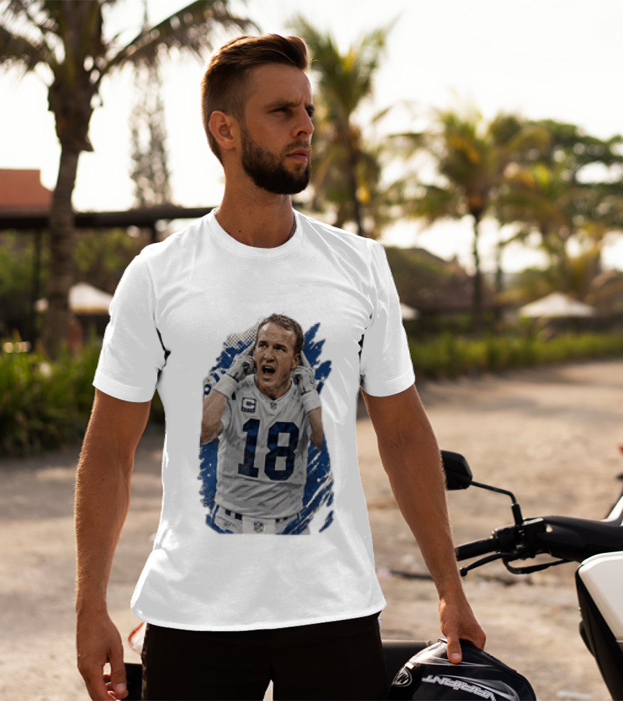 Peyton Manning Indianapolis Colts 18 Football Player NFL Legend T-Shirt