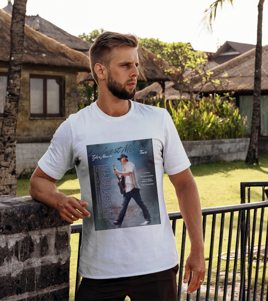 Midwest Memoir Tyler Nance Tour 2026 With Gavin Adcock Charles Wesley Godwin Ian Munsick T-Shirt