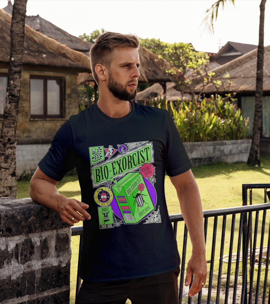 Bio Exorcist Energy Drink Juice 100% Boost Your Soul With Magic Powders T-Shirt