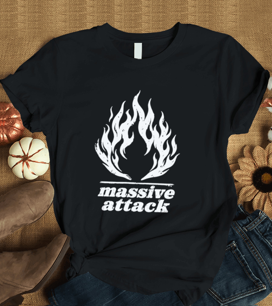 Massive Attack Fire Flame T-Shirt