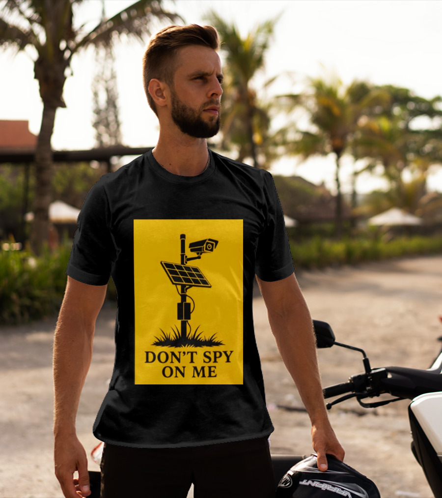 Flock Camera Surveillance Solar Panel Don't Spy On Me T-Shirt