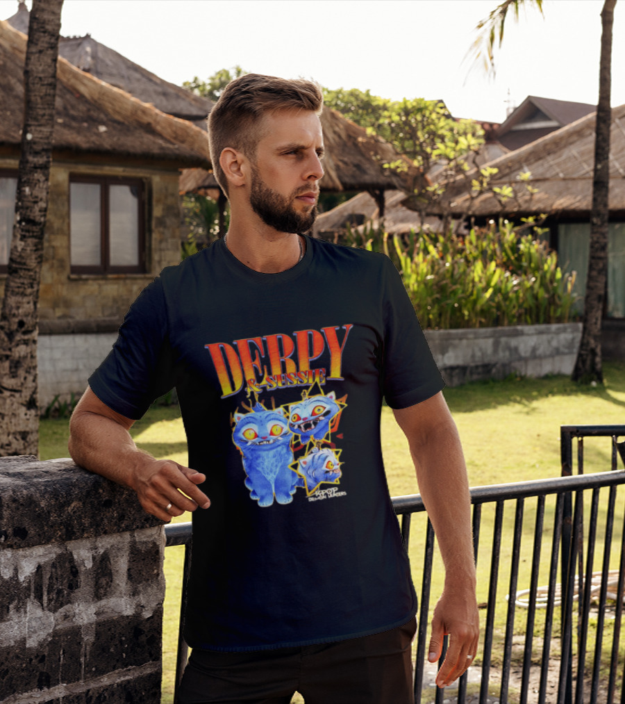 Derpy And Sussie KPop Demon Hunters 2026 Blue Cat Stars T-Shirt
