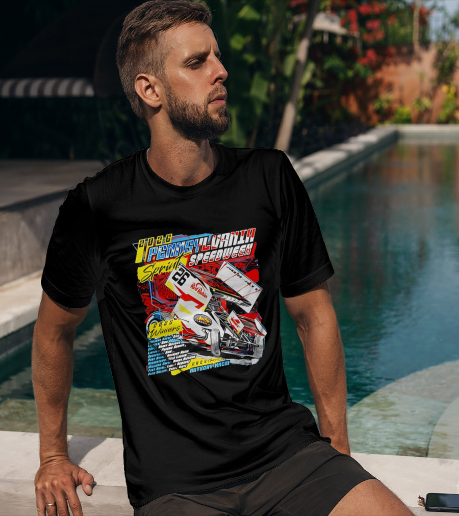 2026 Pennsylvania Speedweek Sprint Race Winners June Kyle Larson Racing Red Robin T-Shirt