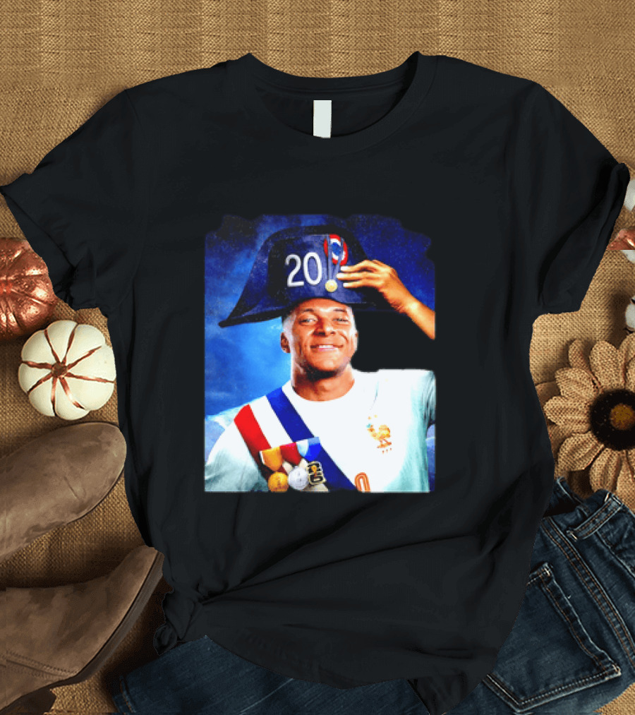 Kylian Mbappé France National Team 2026 Captain No 20 Napoleon Hat T-Shirt