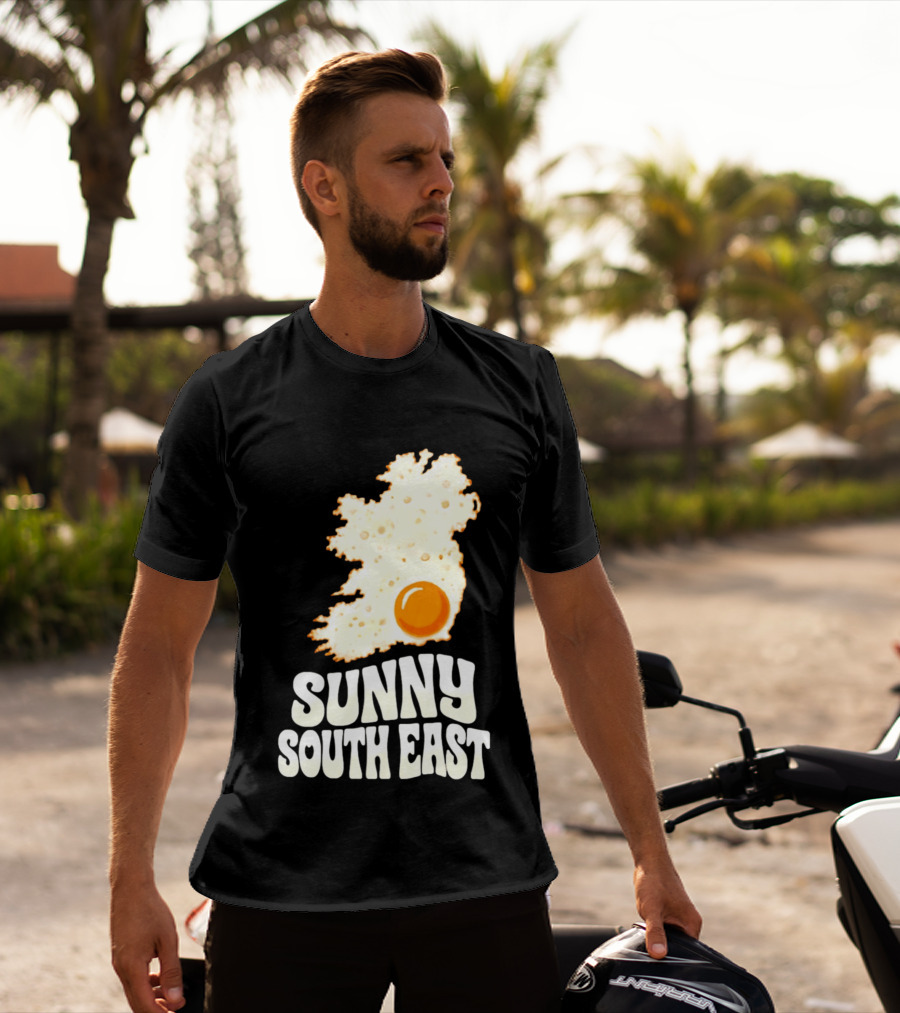 Sunny South East Ireland Fried Egg Map T-Shirt