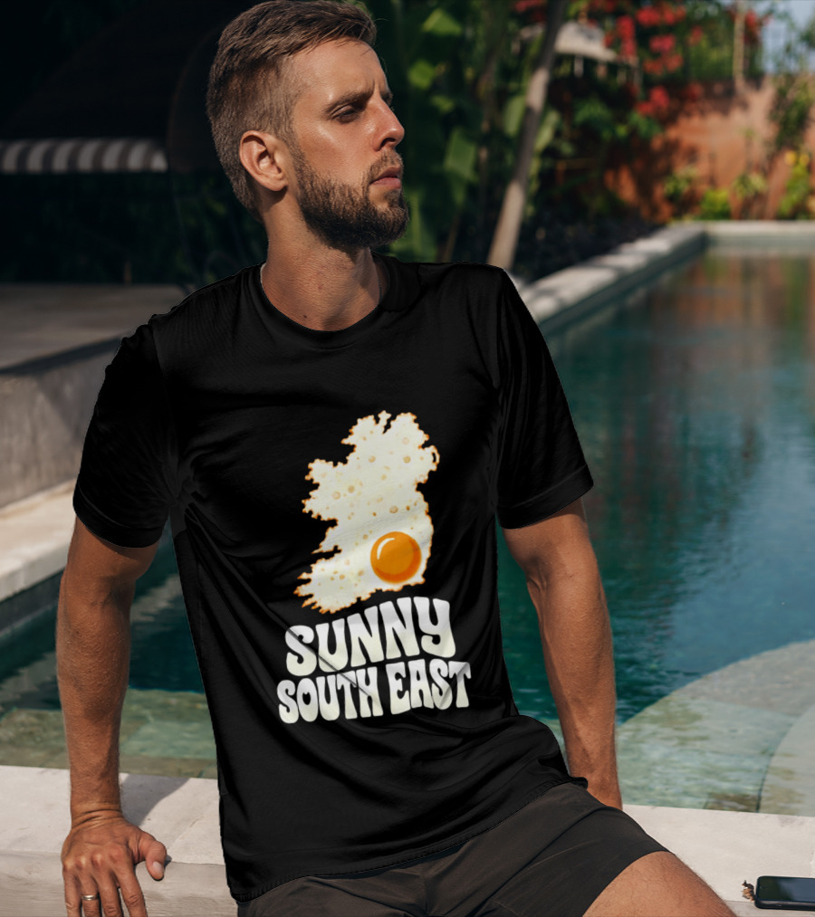 Sunny South East Ireland Fried Egg Map T-Shirt