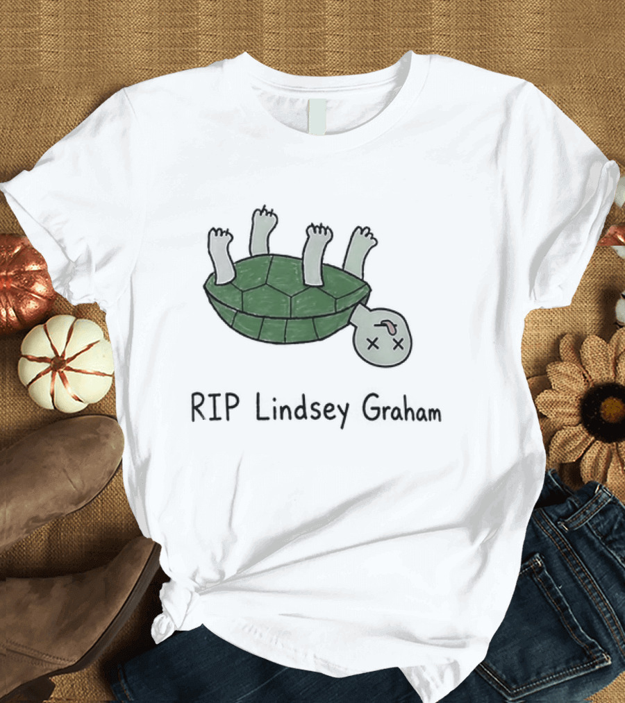 RIP Lindsey Graham Upside Down Turtle T-Shirt
