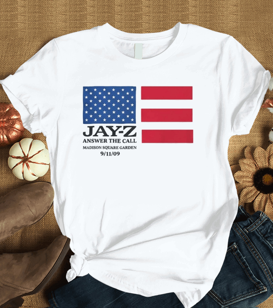 Jay Z Answer The Call Madison Square Garden 9/11/09 T-Shirt