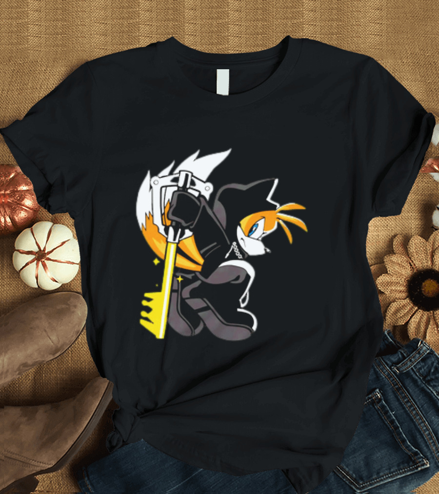 GoblinTengu Yellow Black Hooded Cat Keyblade Warrior T-Shirt