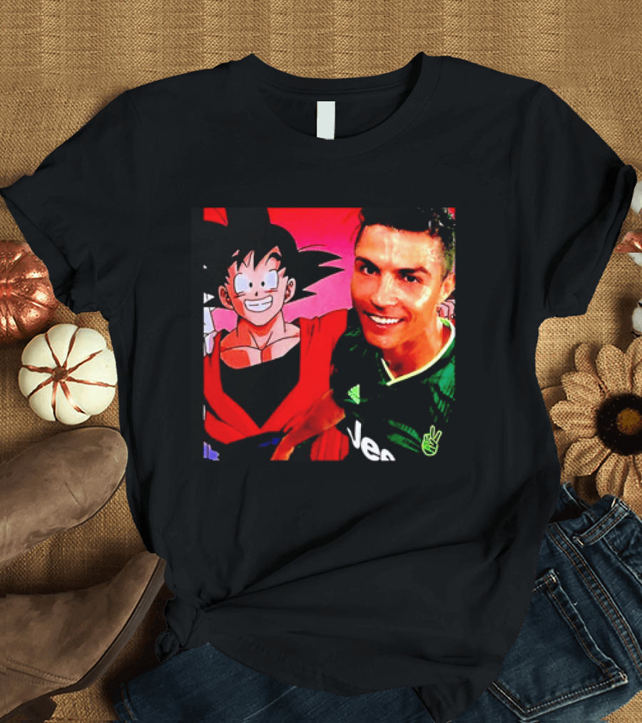 Goku Dragon Ball X Cristiano Ronaldo Juventus Collaboration T-Shirt