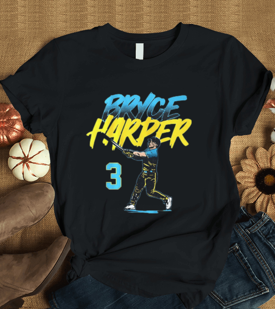 Bryce Harper 3 Philadelphia Phillies City Connect Baseball T-Shirt