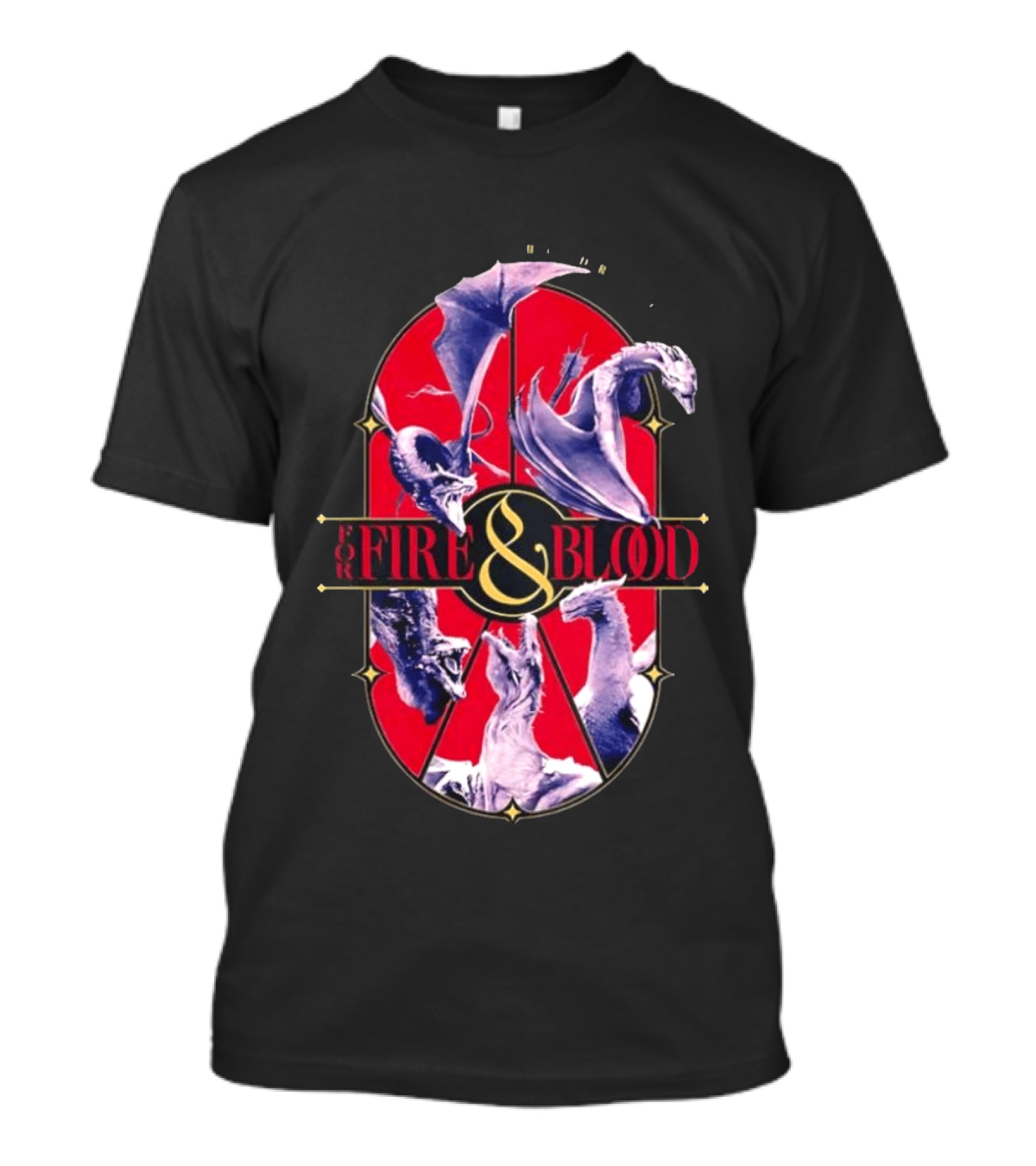 House Of The Dragon Fire And Blood Fantasy Dragons Iconic Show T-Shirt