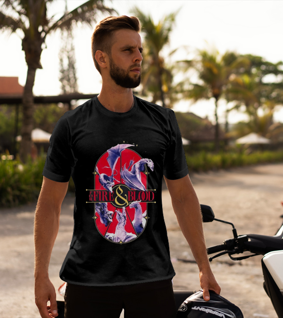 House Of The Dragon Fire And Blood Fantasy Dragons Iconic Show T-Shirt