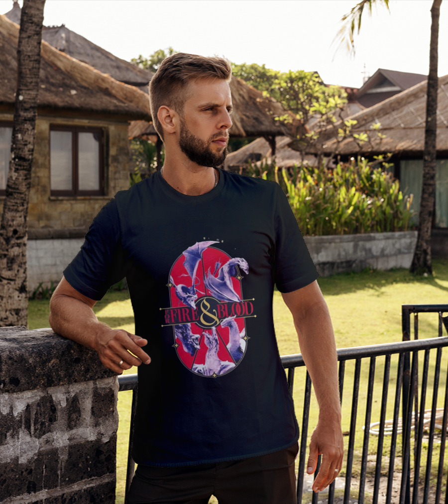 House Of The Dragon Fire And Blood Fantasy Dragons Iconic Show T-Shirt