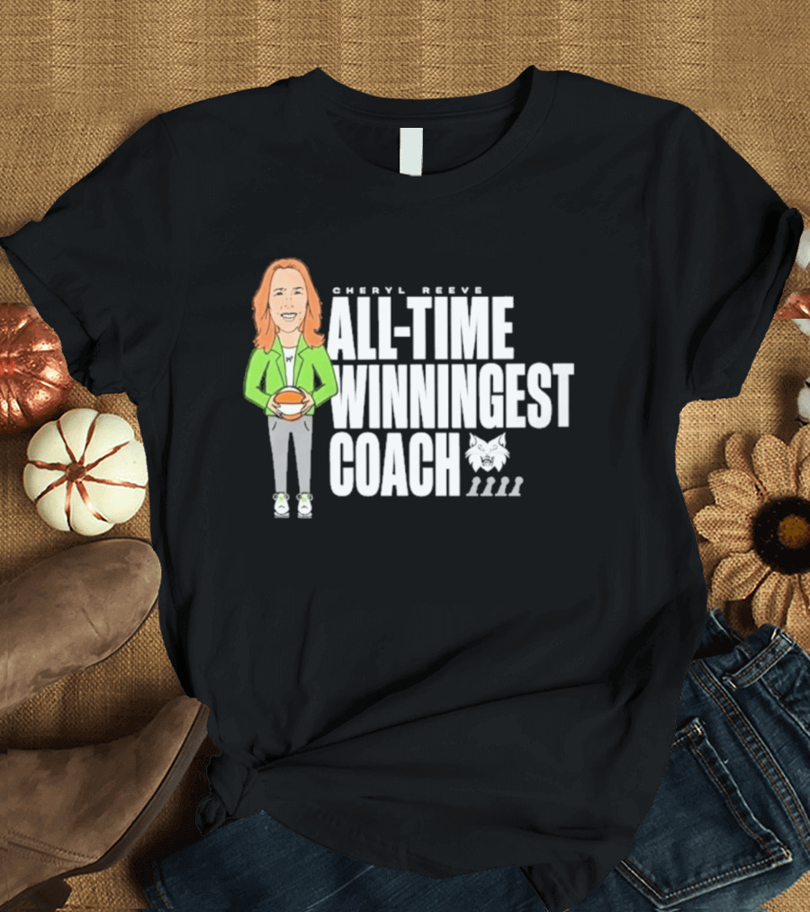 Cheryl Reeve All Time Winningest Coach Iconic Basketball Champion Recognition T-Shirt