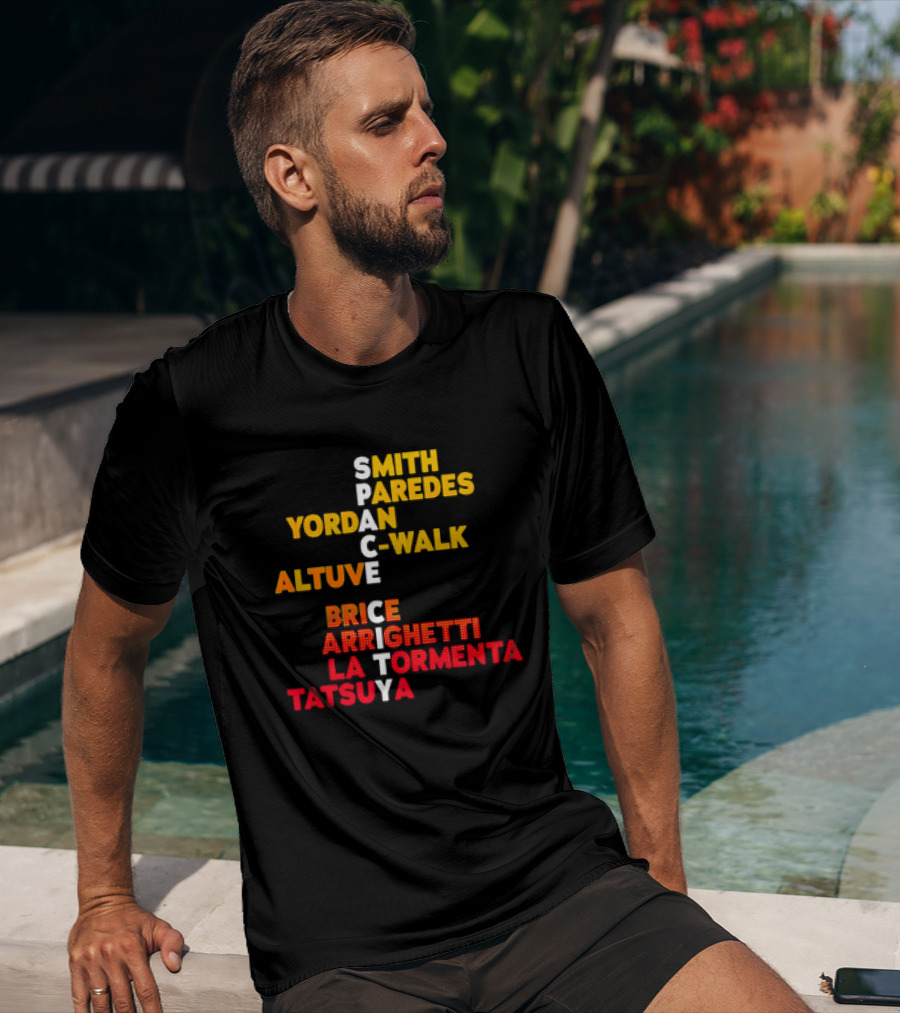 Houston Baseball 2026 Space City Names Smith Yordan Altuve T-Shirt